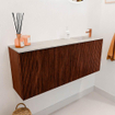 Mondiaz JOYA-DLUX 100cm toiletmeubel - kleur Ruby - Wastafel FAYE positie Rechts 1 kraangat kleur Ostra. SW1423783