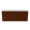 Mondiaz JOYA-DLUX 100cm meuble de toilette - couleur Ruby - Vasque FAYE position Gauche Sans trou de robinet couleur Glace. SW1423608