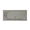 Xenz Lagoon Duobad - 180x80x53 - afvoer Midden - acryl - cement SW103180
