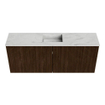 Mondiaz JOYA-DLUX 100cm toiletmeubel - kleur Walnut - Wastafel FAYE positie Midden 1 kraangat kleur Opalo. SW1422549