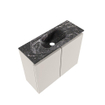 MONDIAZ TURE-DLUX Meuble de toilettes 60 cm Linen. Lavabo EDEN Lava position milieu. Avec 1 trou de robinet. SW1103833