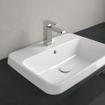 Villeroy & boch architectura lavabo encastré 60x45x17cm rectangle 1 trou pour robinet avec trou de trop-plein céramique blanche alpin brillante SW762343