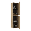 Saniclass Vita Hoge Kast - 140x35x27cm - 2 deuren - rustiek eiken SW1413863
