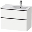 Duravit D-neo Meuble sous vasque 81x46.2x62.5cm 2 tiroirs Blanc mat SW640997