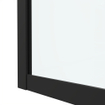 Saniclass Casus Cabine de douche 80x80x200cm Carré accès d'angle verre clair profilé Noir mat SW773919