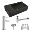 Wiesbaden One Pack Wiesbaden Ensemble complet lave mains en pierre naturelle 40x22x10 percé à gauche SW95994