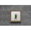 Looox Wood collection Boîte murale 30x30cm avec plaque arrière chêne blanc blanc mat SW73166