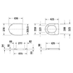 Duravit Starck 3 lunette de WC sans fermeture amortie Blanc 0314994