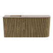 Mondiaz JOYA-DLUX 91.6cm toiletmeubel - ronding rechts kleur Dusk - Wastafel FAYE positie Links 1 kraangat kleur Saba. SW1426085