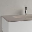 Villeroy & Boch Antao Meuble-vasque - 80 x 50 x 15 cm - Almond CeramicPlus - avec trop-plein dissimulé SW957923