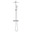 GROHE Euphoria system 310 colonne de douche thermostatique avec pomme de douche euphoria mono + 110 douchette de massage ronde chromée SW536417
