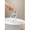 GROHE Essence New Robinet de lavabo sur gorge - bec 11,6 cm - taille S - chrome SW28928