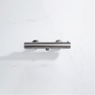 Fortifura Calvi douchekraan met glijstangset met ronde handdouche, gladde doucheslang Geborsteld RVS PVD (RVS) SW916697