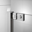 Sealskin Inc. Cabine de douche quart de cercle en deux parties 90x90x200cm verre de sécurité transparent 8mm avec traitement anticalcaire Argent haute brillance SW771706