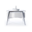 Duravit Cape cod lavabo à poser rond 48 cm. avec 1 trou de robinetterie blanc 0293442