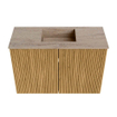 Mondiaz JOYA-DLUX Meuble de toilette 60cm - couleur Oak - Vasque FAYE position Milieu 1 trou de robinet couleur Saba SW1424159