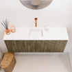 Mondiaz JOYA 100cm meuble de toilette - couleur Dusk - Vasque FAYE position Milieu Sans trou de robinet couleur Talc. SW1421581