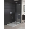 Crosswater Design New zijwand met muurprofiel 100x195cm zilver profiel helder glas SW276802