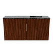 Mondiaz JOYA-DLUX 80cm meuble de salle de bains - couleur Ruby - Vasque FAYE position Droite Sans trou de robinet couleur Lava. SW1423623