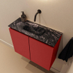 MONDIAZ TURE-DLUX Meuble toilette - 60cm - Fire - EDEN - vasque Lava - position centrale - sans trou de robinet SW1103775