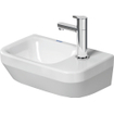 Duravit Durastyle Lave-mains sans trop-plein 1 trou pour robinet à droite 36x22cm blanc SW197110