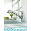 GROHE Eurodisc Robinet de cuisine avec douchette extractible chrome 0437014