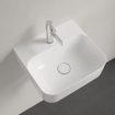 Villeroy & Boch Finion lave-mains 1 trou de robinet 43x39cm - ceramic+ sans trop-plein blanc SW106450