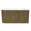 Mondiaz JOYA 81.6cm toiletmeubel - ronding links kleur Dusk - Wastafel FAYE positie Rechts 1 kraangat kleur Talc. SW1421601
