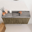 Mondiaz JOYA-DLUX 80cm toiletmeubel - kleur Dusk - Wastafel FAYE positie Midden 1 kraangat kleur Sombra. SW1426129