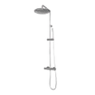 Brauer Chrome Edition Regendoucheset opbouw - hoofddouche 30cm - glijstang - handdouche staaf 1 stand - gladde knoppen - chroom SW1164754