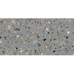 Prissmacer Cerámica Gobi Carrelage Terrazzo - 60x120cm - rectifié - Grigio mat SW928414