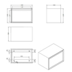 Best Design Horizon kast Just Solid 60x40x40cm solid surface wit mat SW280021