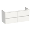 BRAUER Inspire wastafelonderkast 120 4 softclose lades - greeploos - 2 sifon uitsparingen - hoogglans wit SW1200614