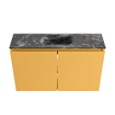 MONDIAZ TURE-DLUX Meuble toilette - 80cm - Ocher - EDEN - vasque Lava - position centrale - 1 trou de robinet SW1103888