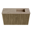 Mondiaz JOYA-DLUX 70cm toiletmeubel - kleur Dusk - Wastafel FAYE positie Rechts Zonder kraangat kleur Arena. SW1425744