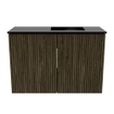 Mondiaz JOYA 60cm meuble de salle de bains - couleur Shadow - Vasque FAYE position Droite 1 trou de robinet couleur Urban. SW1421501