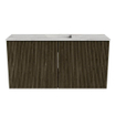 Mondiaz JOYA-DLUX 80cm toiletmeubel - kleur Shadow - Wastafel FAYE positie Midden Zonder kraangat kleur Glace. SW1422778