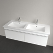 Villeroy & Boch Venticello Lavabo pour meuble 130x50cm 2 vasques et 2 trous (encore 4 trous perçables) avec trop-plein Ceramic+ stone white SW209619