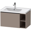 Duravit D-neo Meuble sous vasque 78.4x45.2x44cm 1 tiroir Basalte mat SW640774