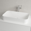 Villeroy & Boch Finion vasque à poser - 60x35cm - ceramic+ sans trop-plein blanc SW106464