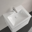 Villeroy & Boch Subway 2.0 lavabo à poser sur meuble - 60x47cm - 1 trou de robinetterie avec trop-plein ceramic+ blanc 1024107