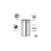 Brabantia Touch Bin Afvalemmer - 40 liter - kunststof binnenemmer - matt steel fingerprint proof SW1117332