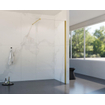 FortiFura Galeria inloopdouche - 110x200cm - helder glas - wandarm - geborsteld messing SW916941
