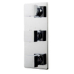 Wiesbaden Rombo afbouwdeel inbouwthermostaat 3 weg chroom SW62497