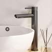 BRAUER Stripe Mitigeur lavabo surélevé à poser - modèle A - gunmetal brossé PVD SW1434952