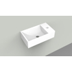 Arcqua marble lave-mains libre 40x22x12cm trou de robinet à droite blanc mat SW909466