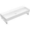 Villeroy & Boch Memento 2.0 lavabo - pour porte-serviettes 120x47cm - sans trop-plein sans trou de robinet blanc SW358478