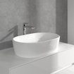 Villeroy & Boch O.novo ensemble de robinet à levier unique rehaussé avec bonde de vidage Push-Open - chrome SW974110