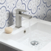 Crosswater Verge mitigeur de lavabo inox brossé SW648415