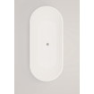 Crosstone by Arcqua Evi solid surface baignoire îlot 180x80x57 mat blanc SW857167